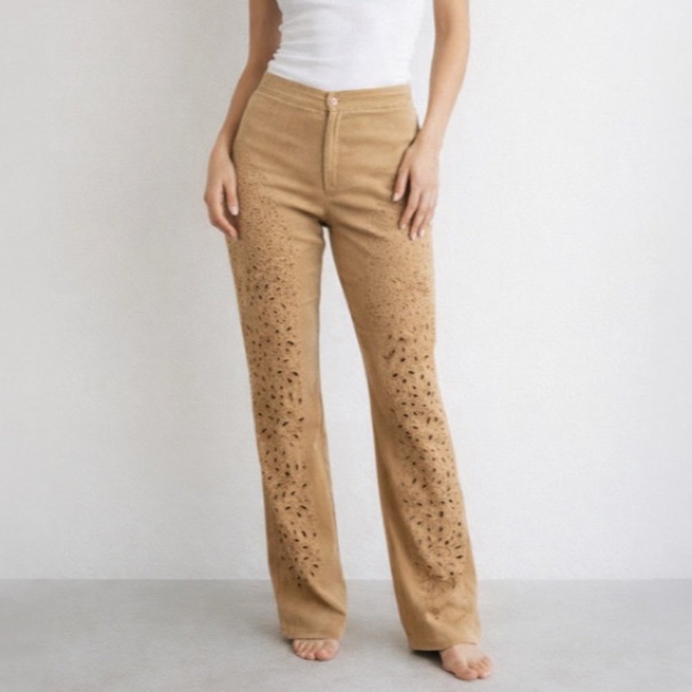 JOSEPH RIBKOFF Vintage Vegan Suede Pants